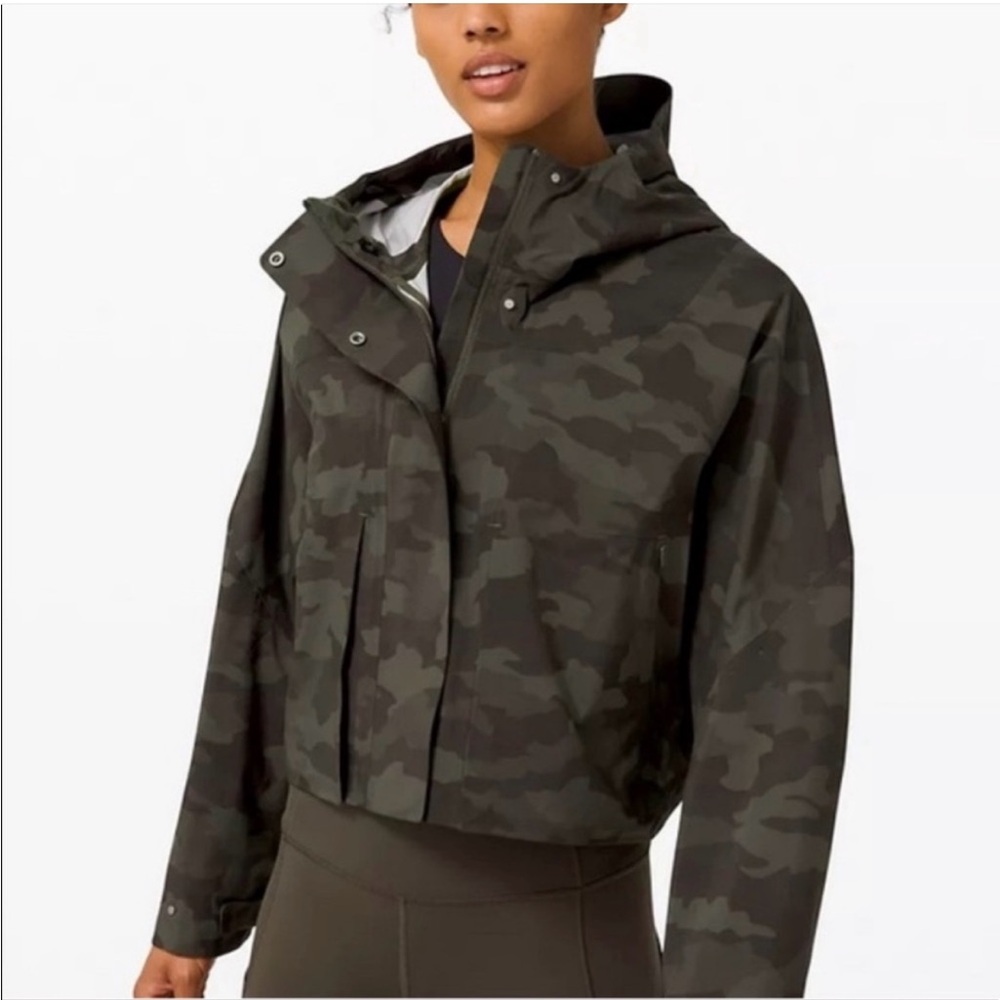 lululemon athletica Camo Utility Jacket - Black and Gray